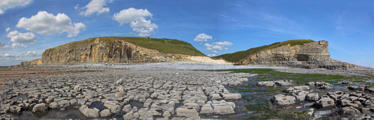 Cwm Nash Beach Panorama
