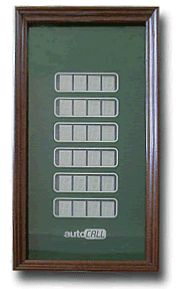 AUTOCALL visual paging system display