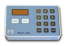 AUTOCALL visual paging system key pad