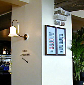 AUTOCALL Displays in Restaurant