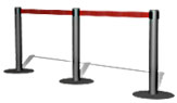 Retractable Queue Barriers