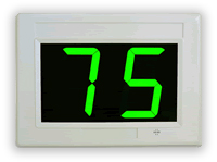 QuickQ ticket system green display