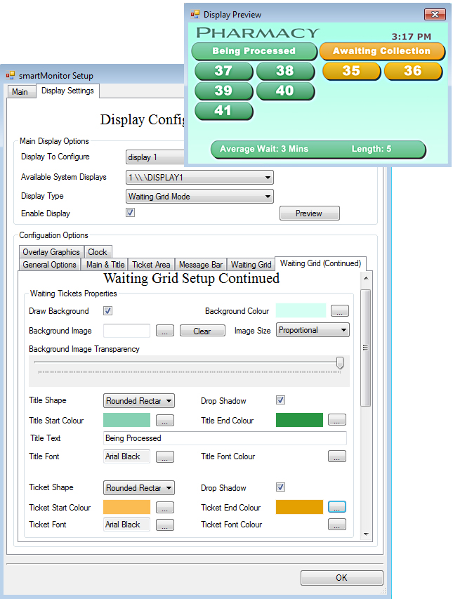 SmartMonitor Display Preview