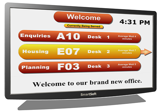 SmartMonitor Queue Management Display Software