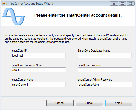 SmartCenterAccountSetup