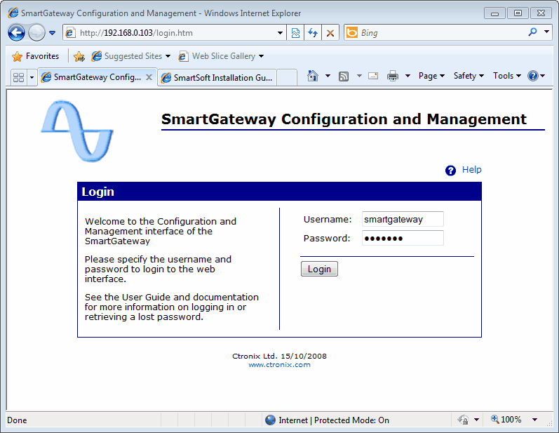 smartgatewayLogin